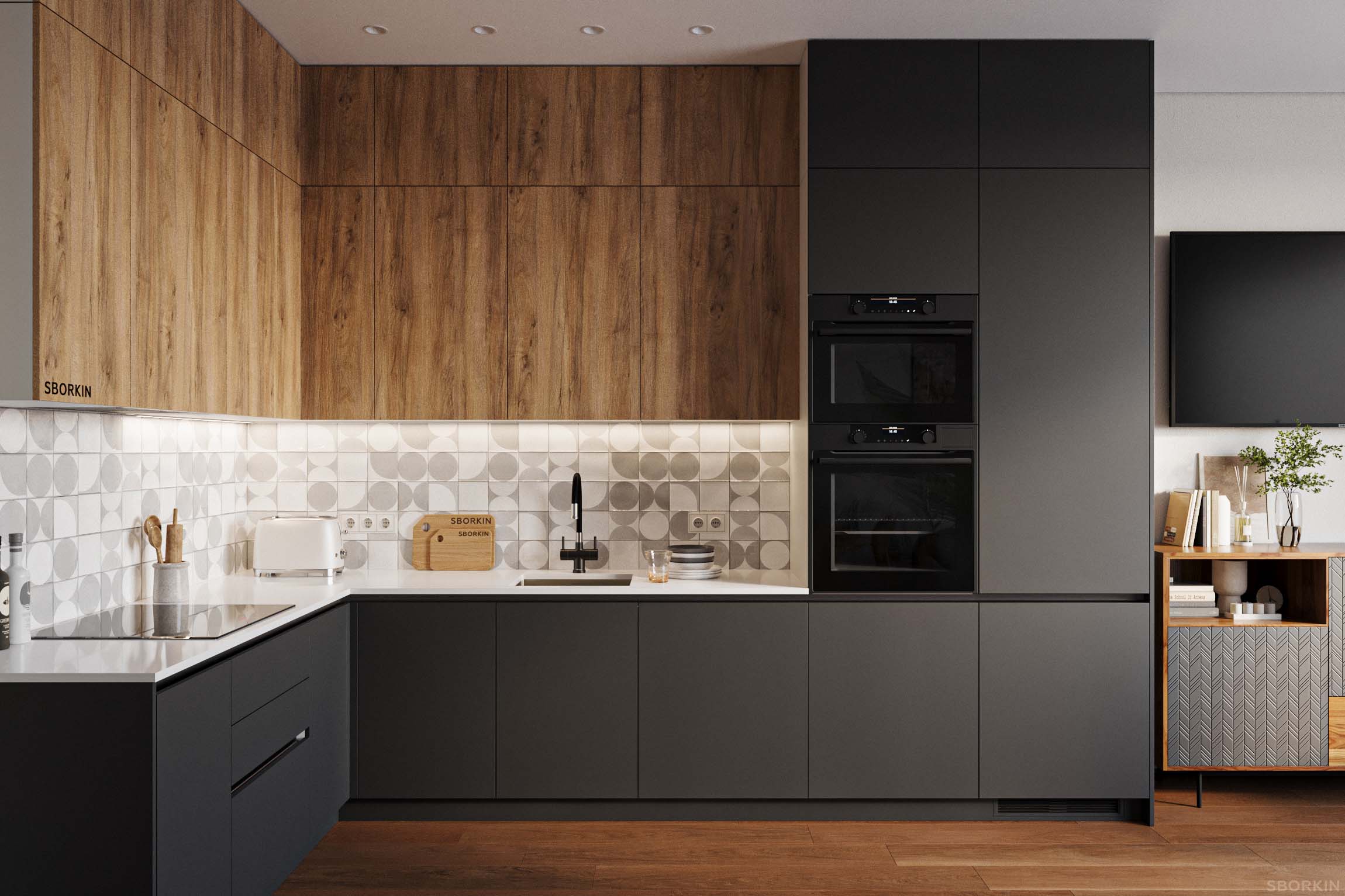 Кухня К0110 Эко-Техно