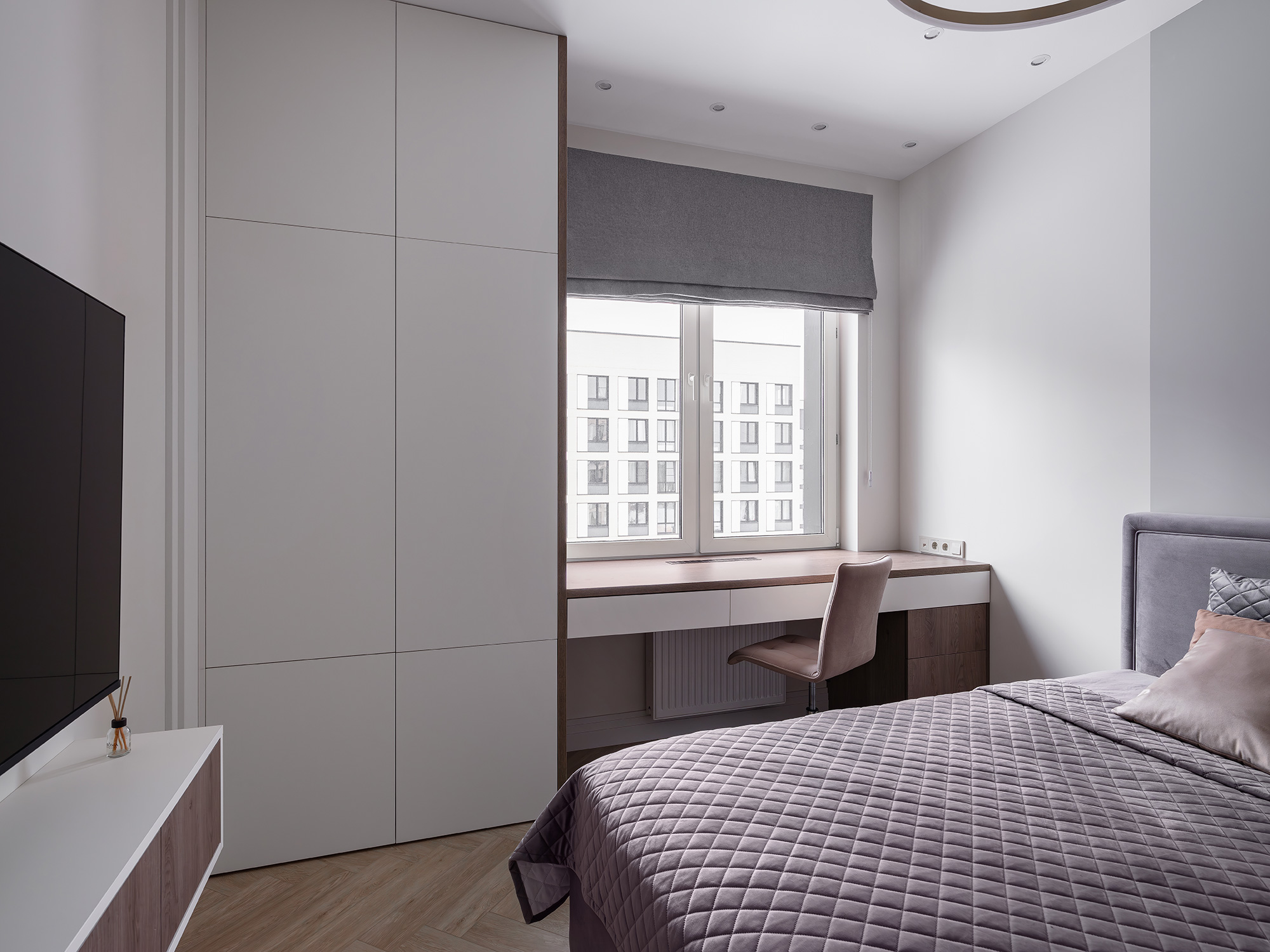 Шкаф с рабочей зоной Магнолия Суперматт