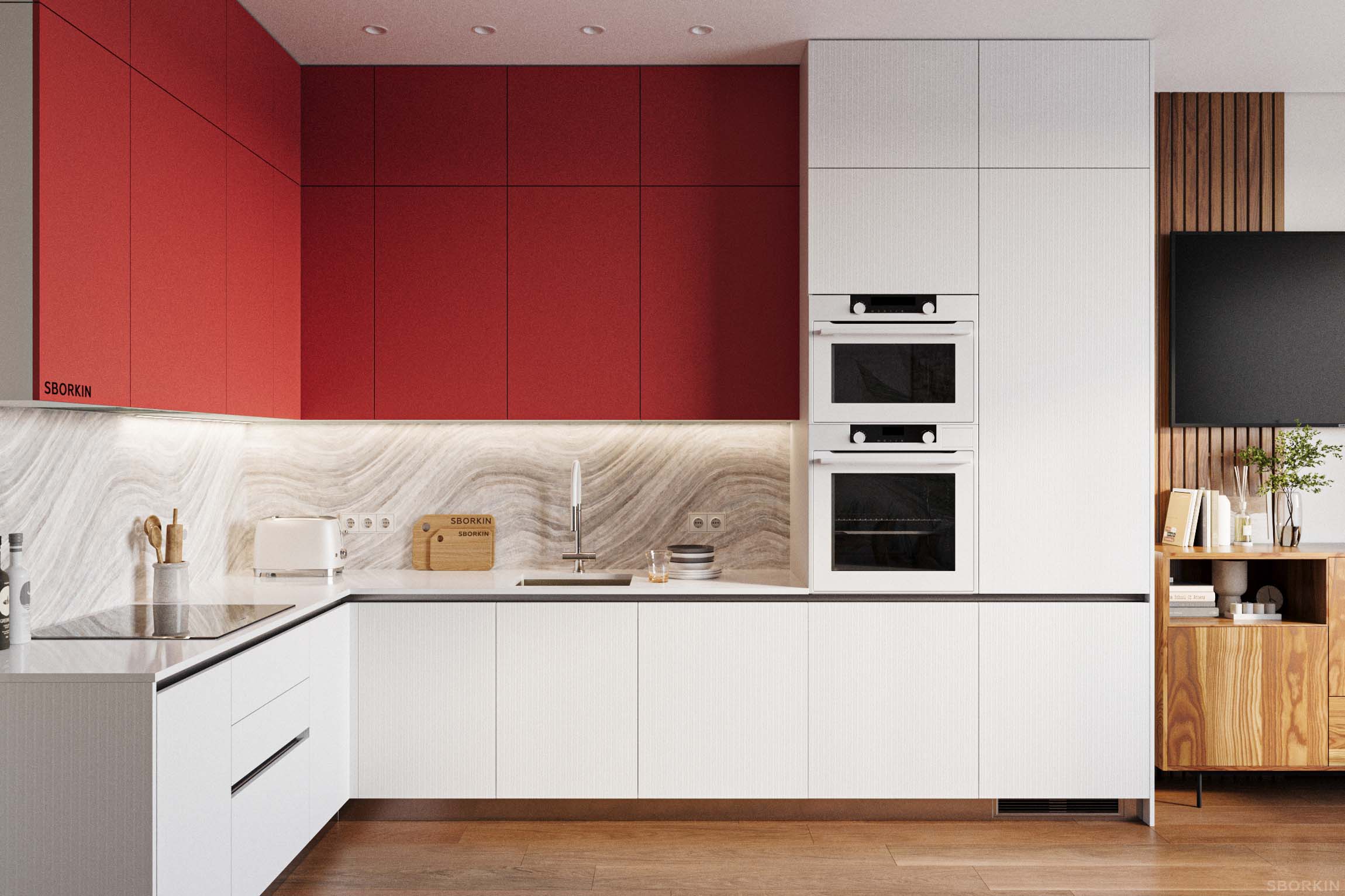 Кухня К0119 Бланко Полар Динамик