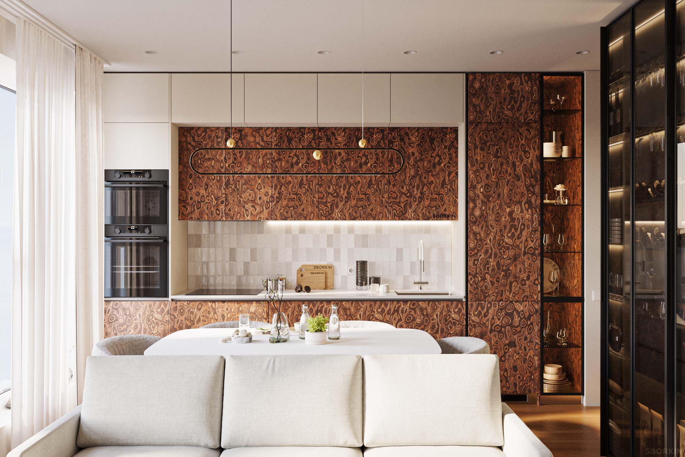 Кухня К0186 Шоколадный Премиум