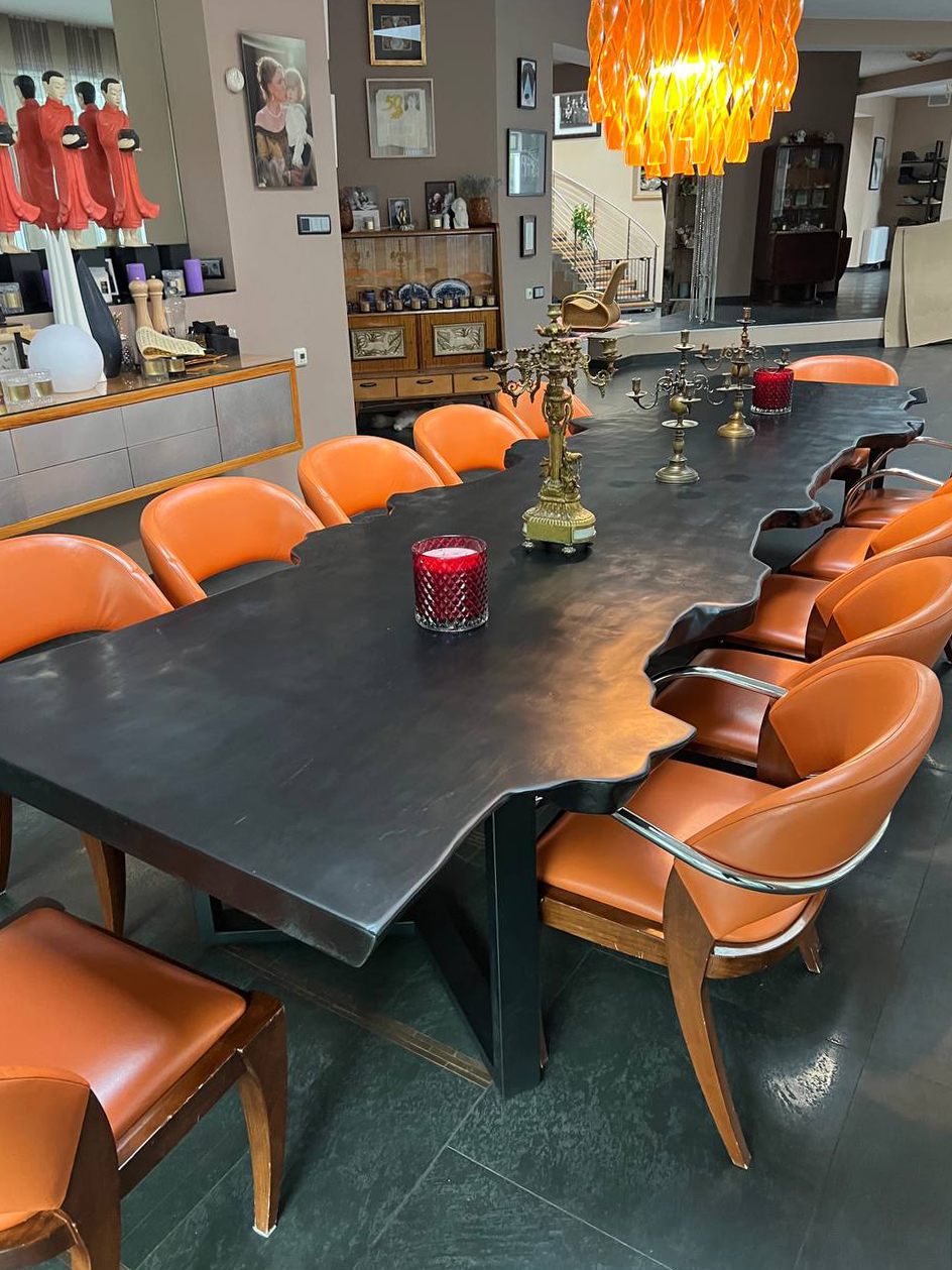 Обеденный стол из цельного слэба 2