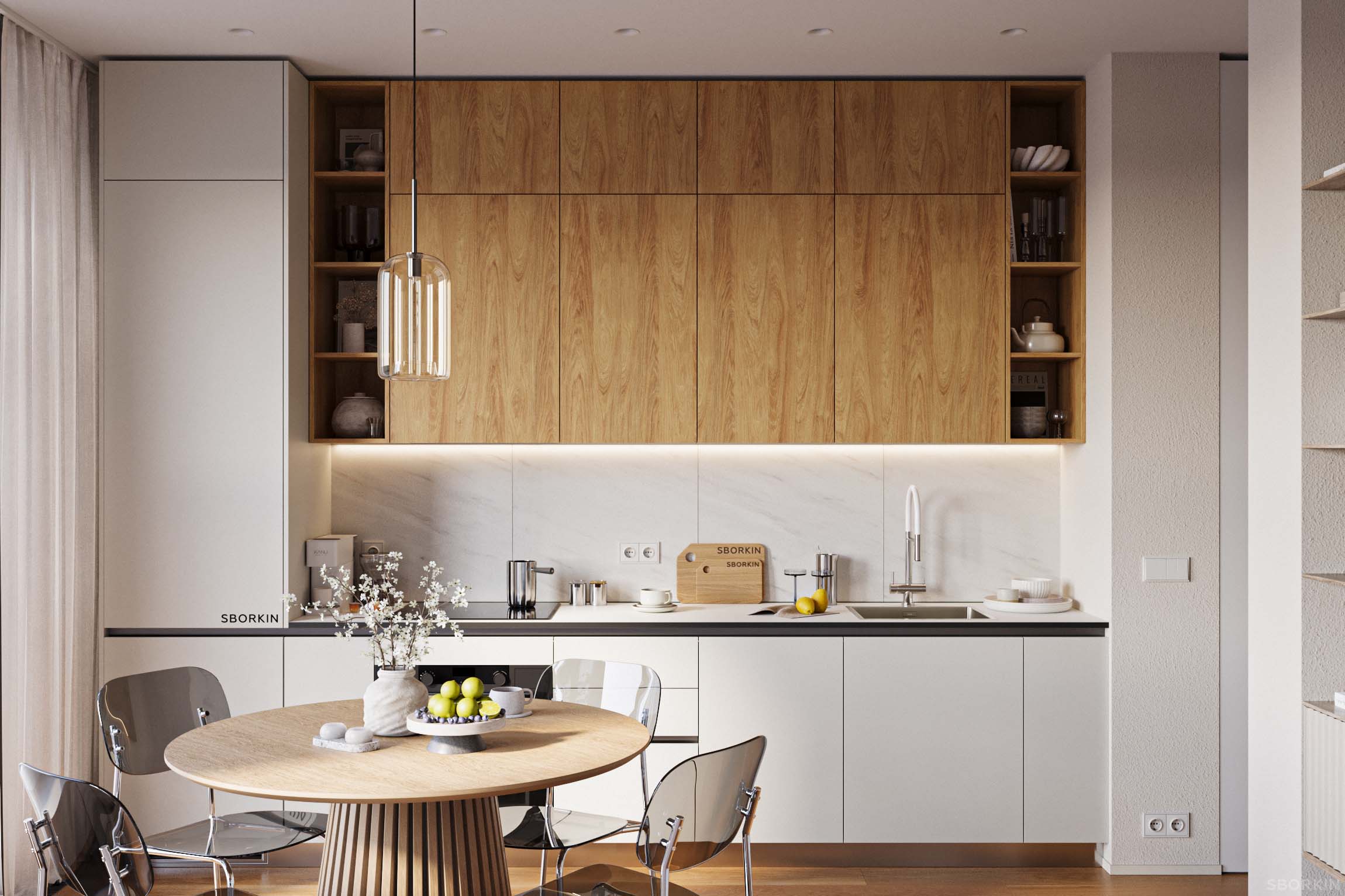 Кухня К0231 Белоснежное Полотно