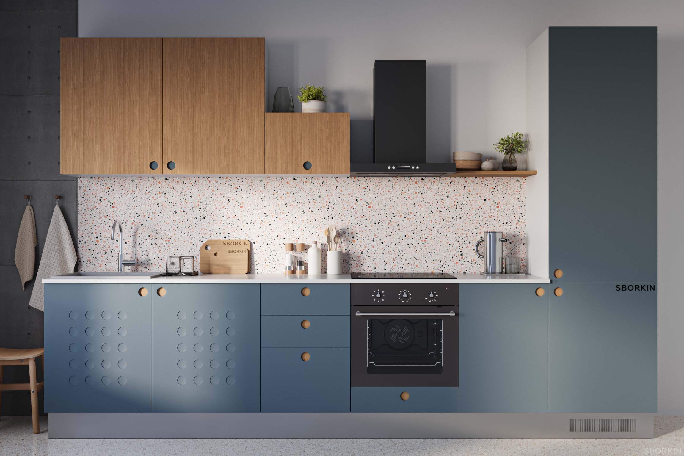 Кухня К0008 Сланцевый Графит