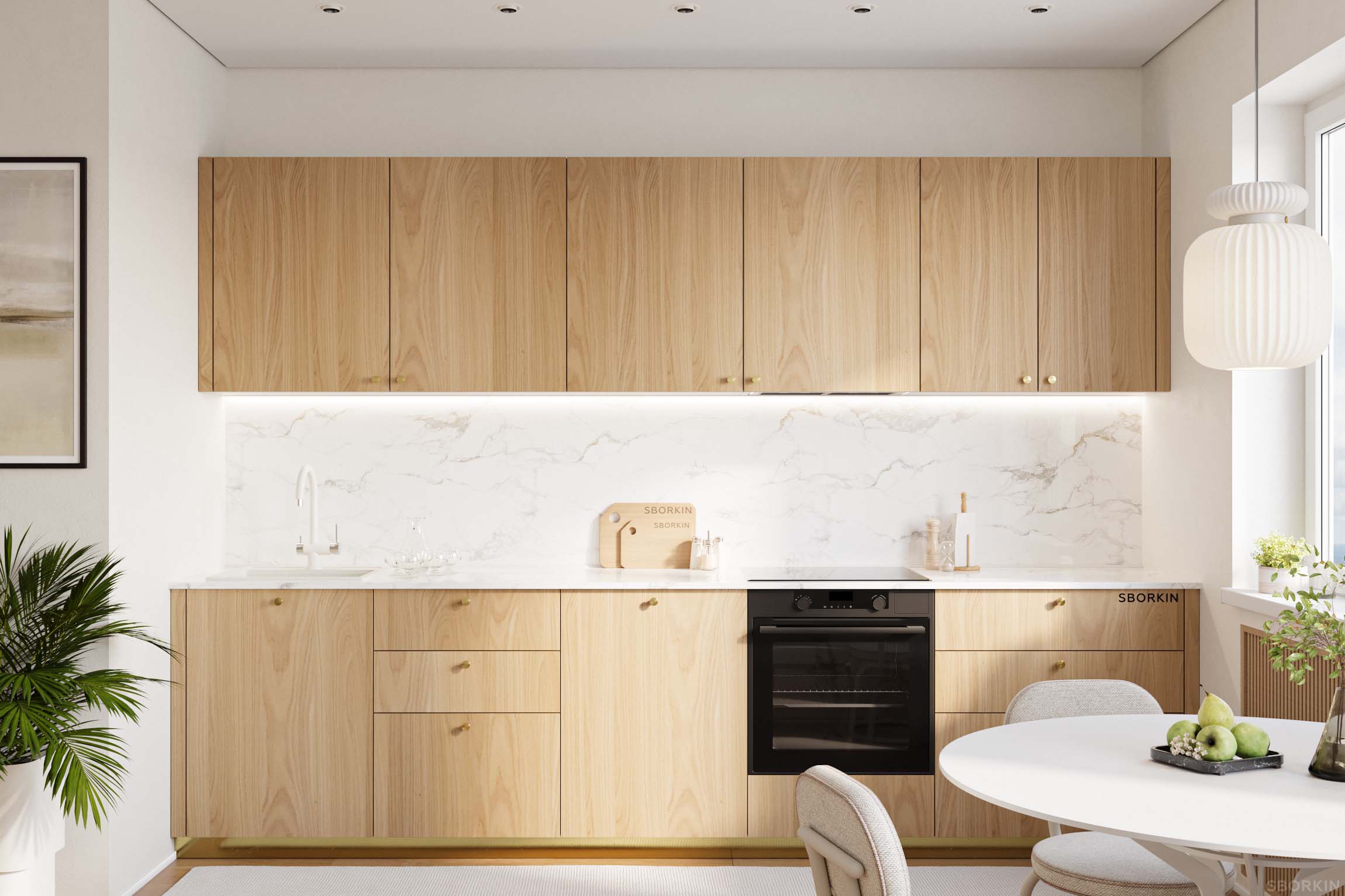 Кухня К0036 Дуб Европейский