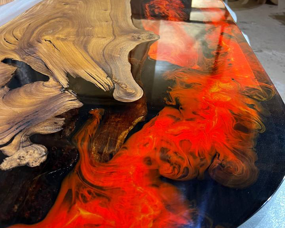 Барная стойка со смолой 2