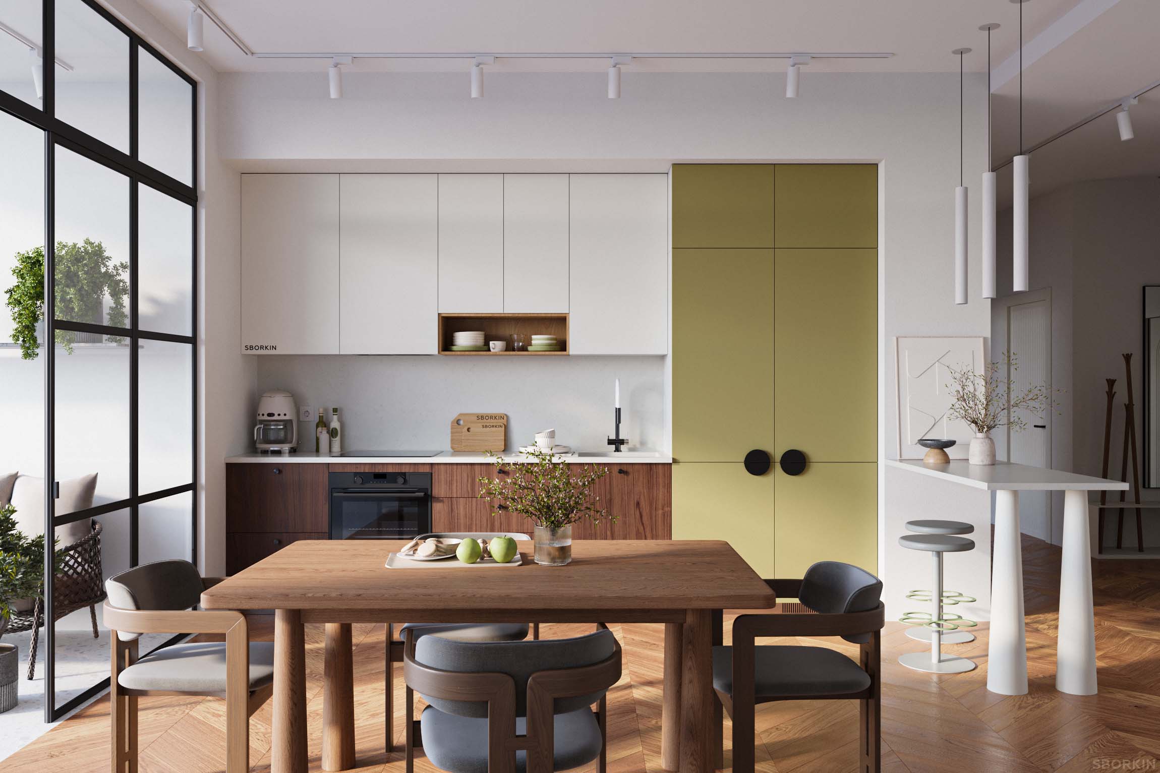 Кухня К0050 Оливковый