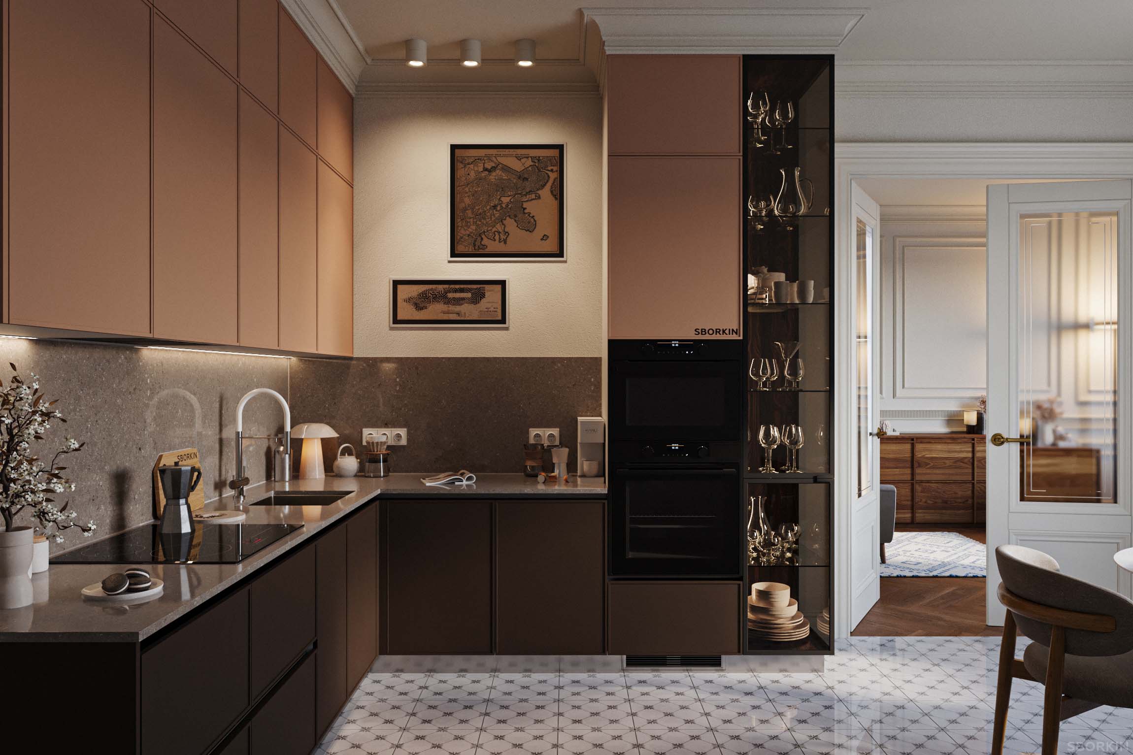 Кухня К0137 Арахисовый Крем