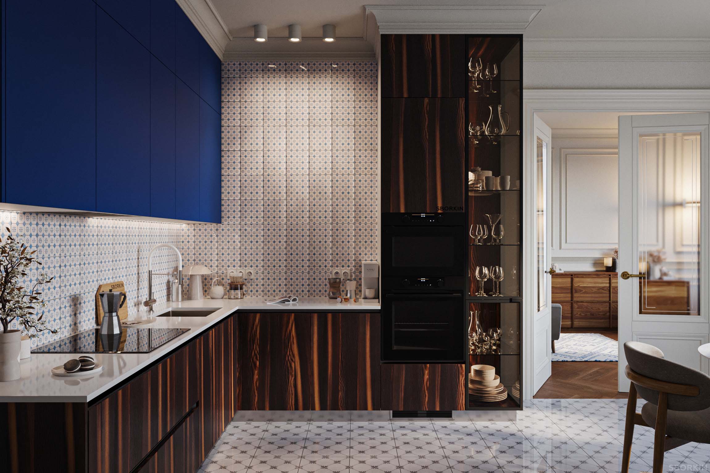 Кухня К0133 Лиственница Мореная