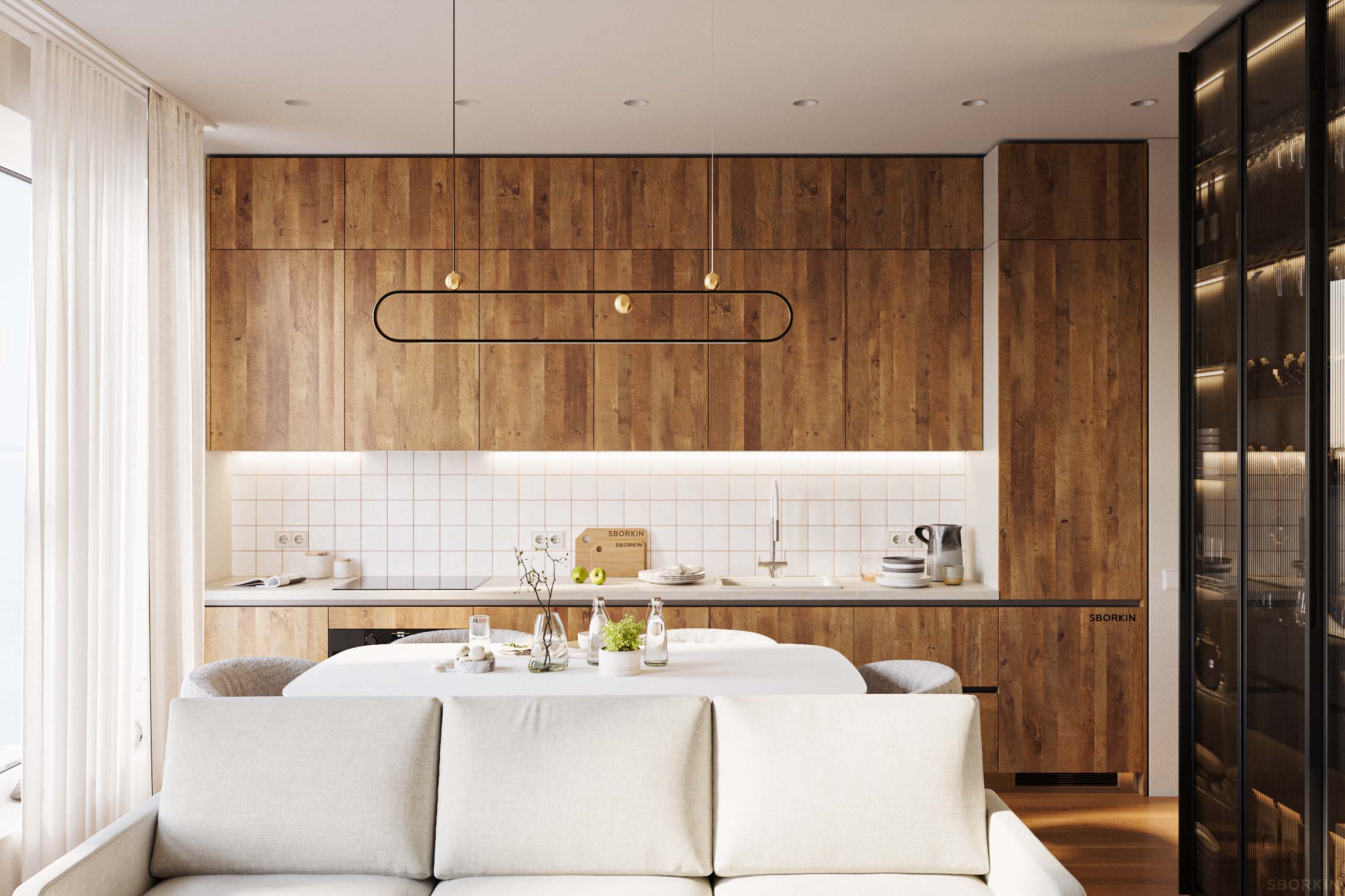 Кухня К0193 Древесина Винтаж