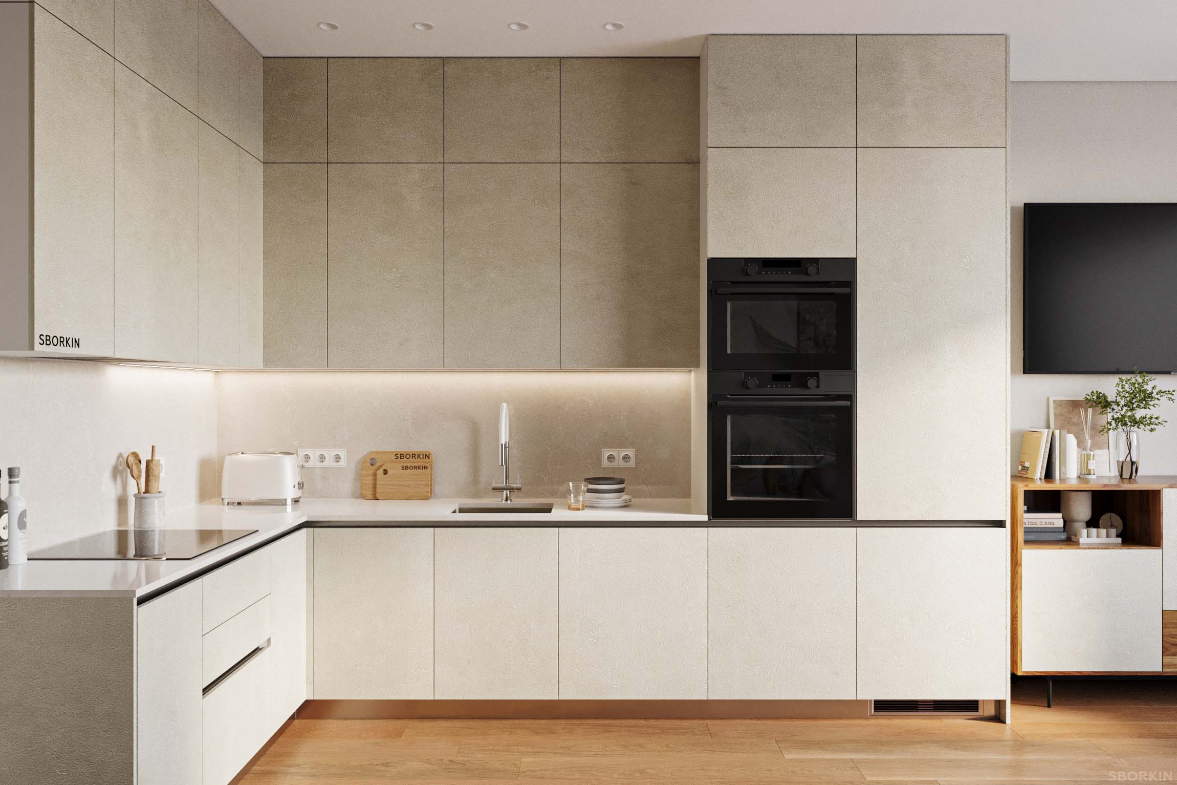 Кухня К0121 Бежевый Камень