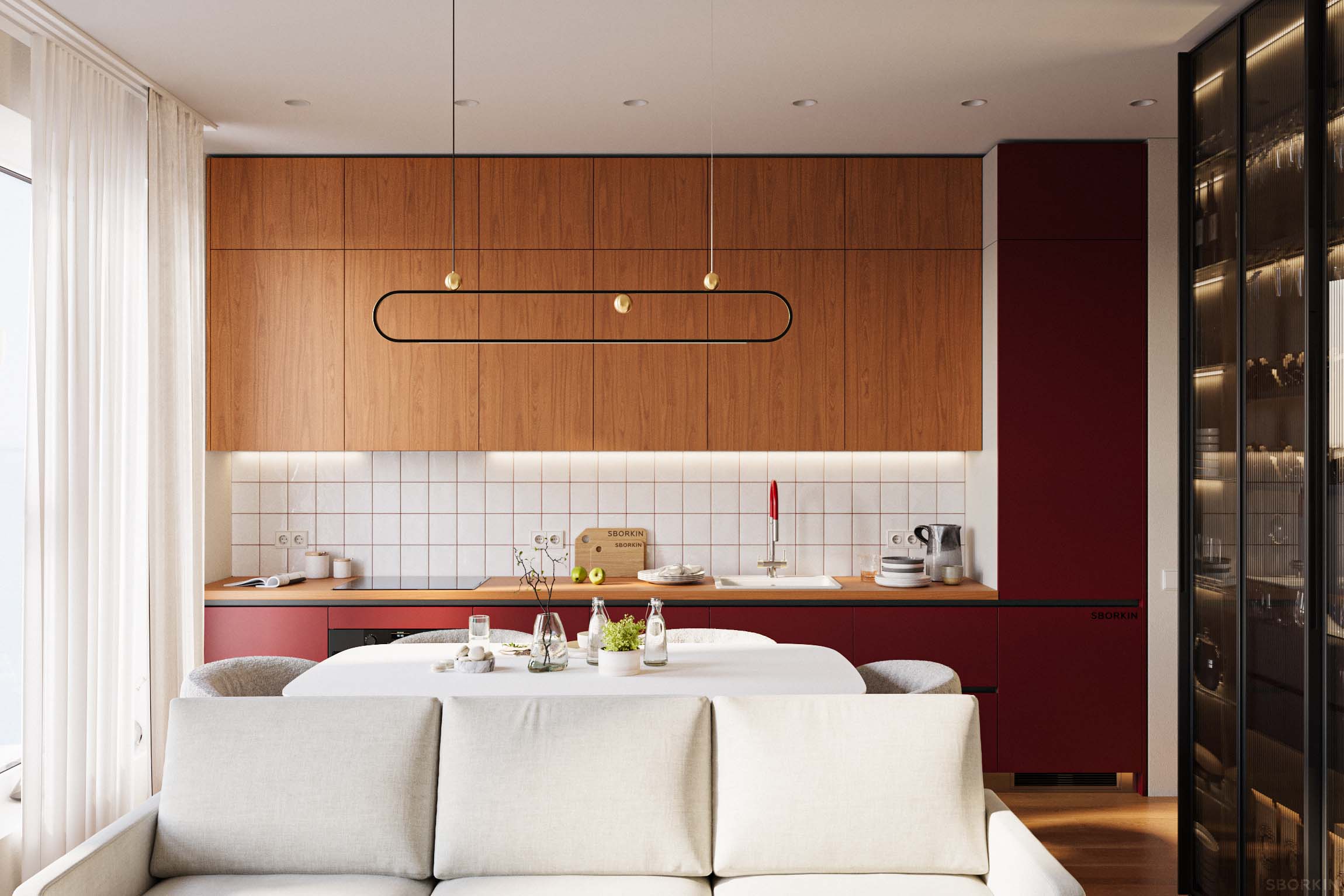 Кухня К0199 Апельсиновый Сорбет