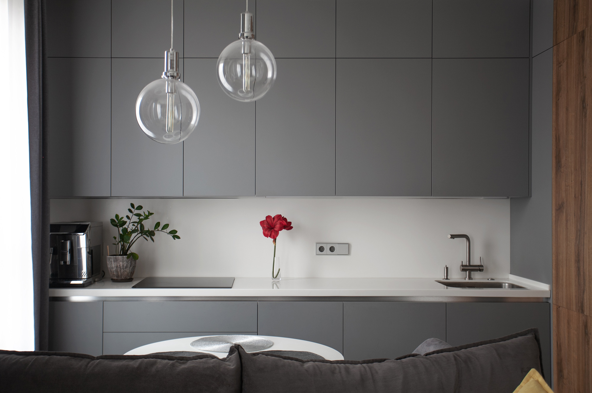 Кухня Супрамат Серый