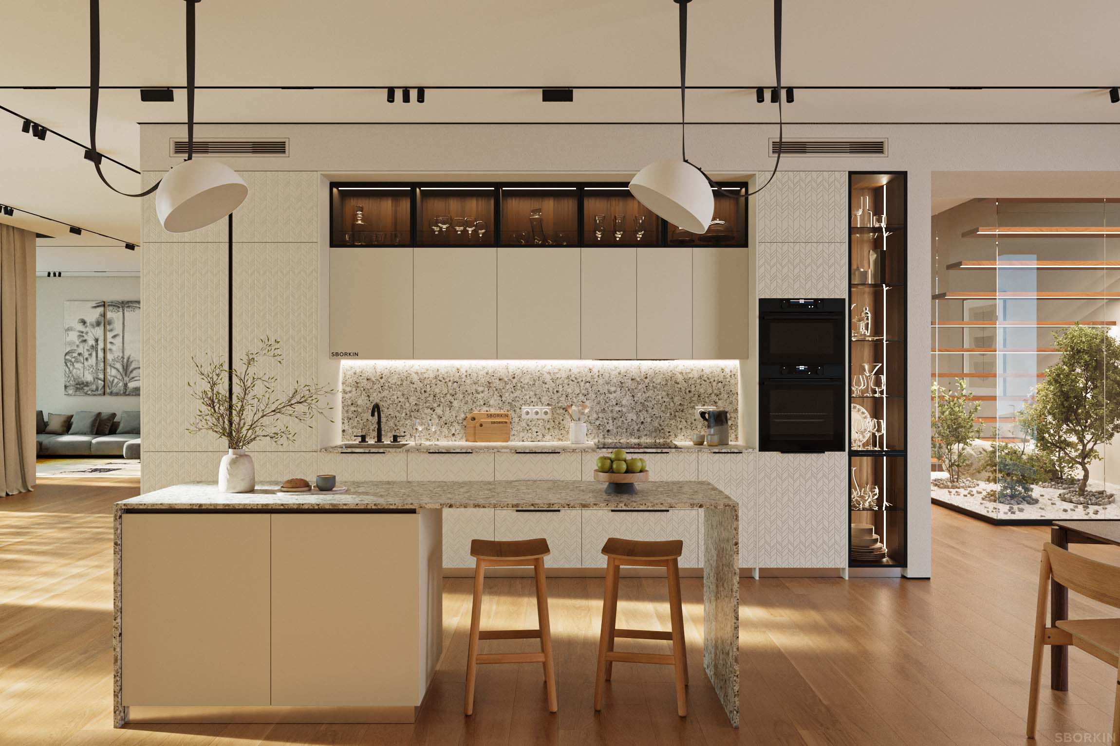 Кухня К0101 Белый Песок