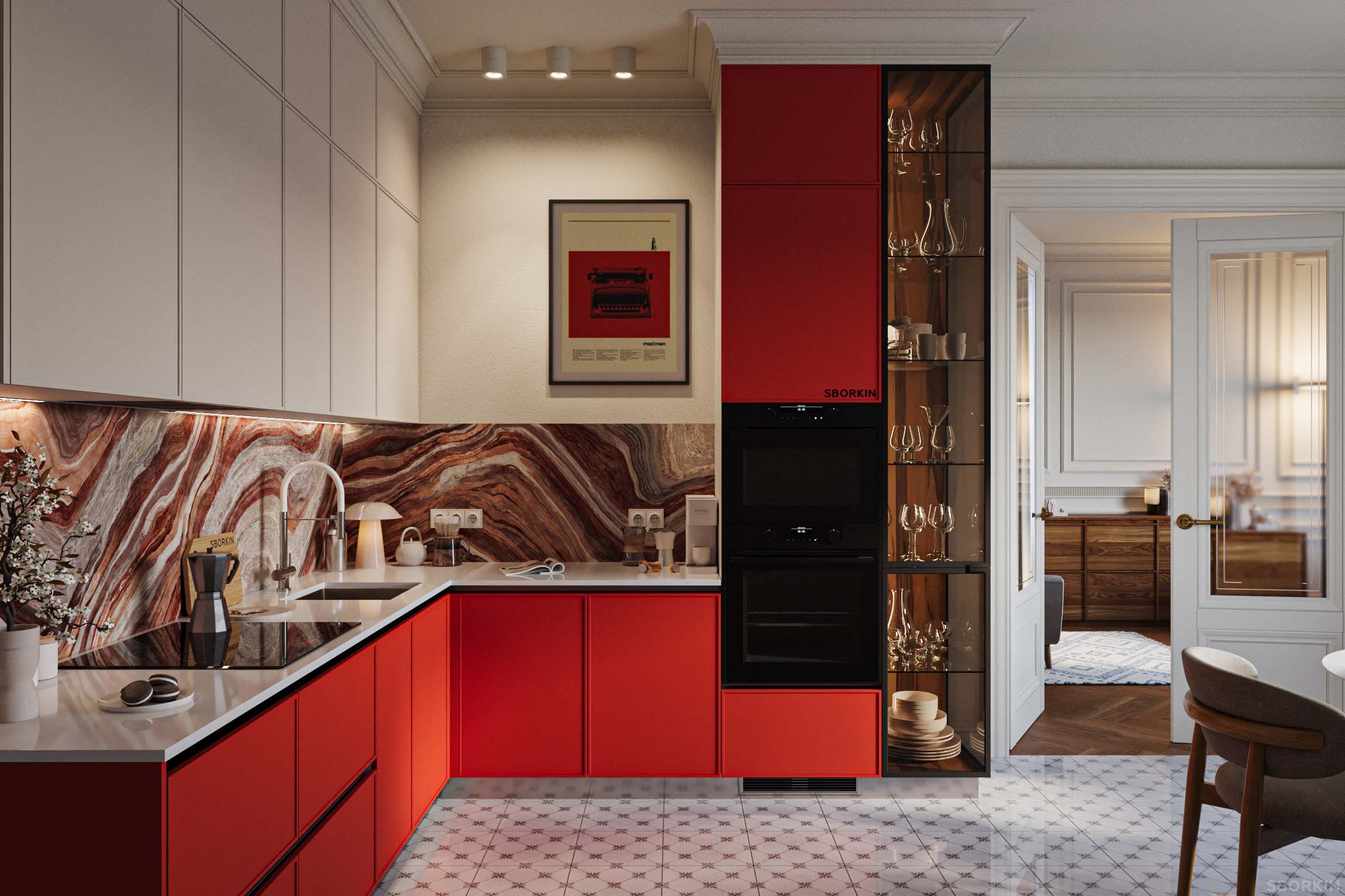 Кухня К0140 Красная Лиса