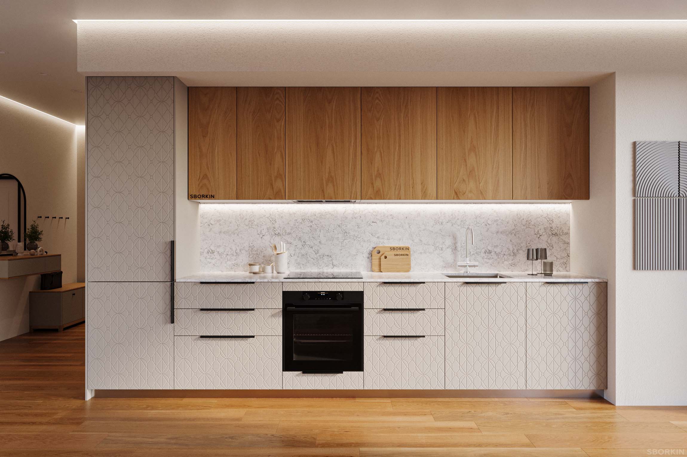 Кухня К0063 Утренний Иней