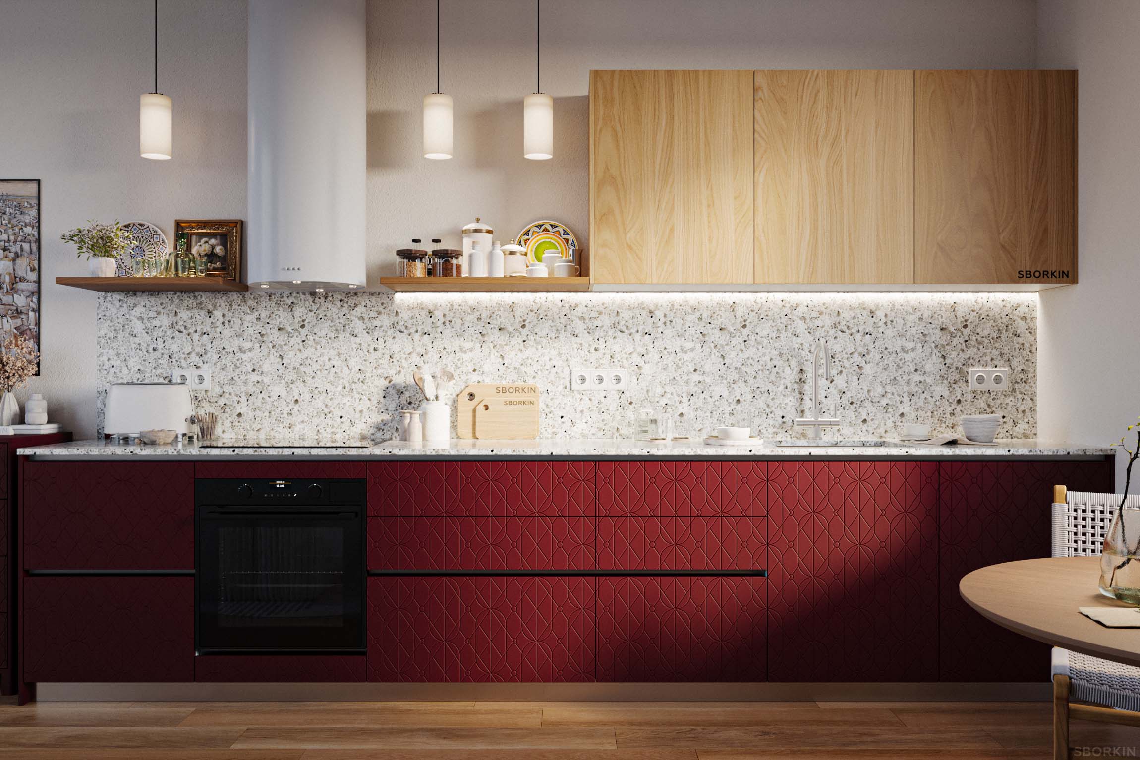 Кухня К0072 Бордо