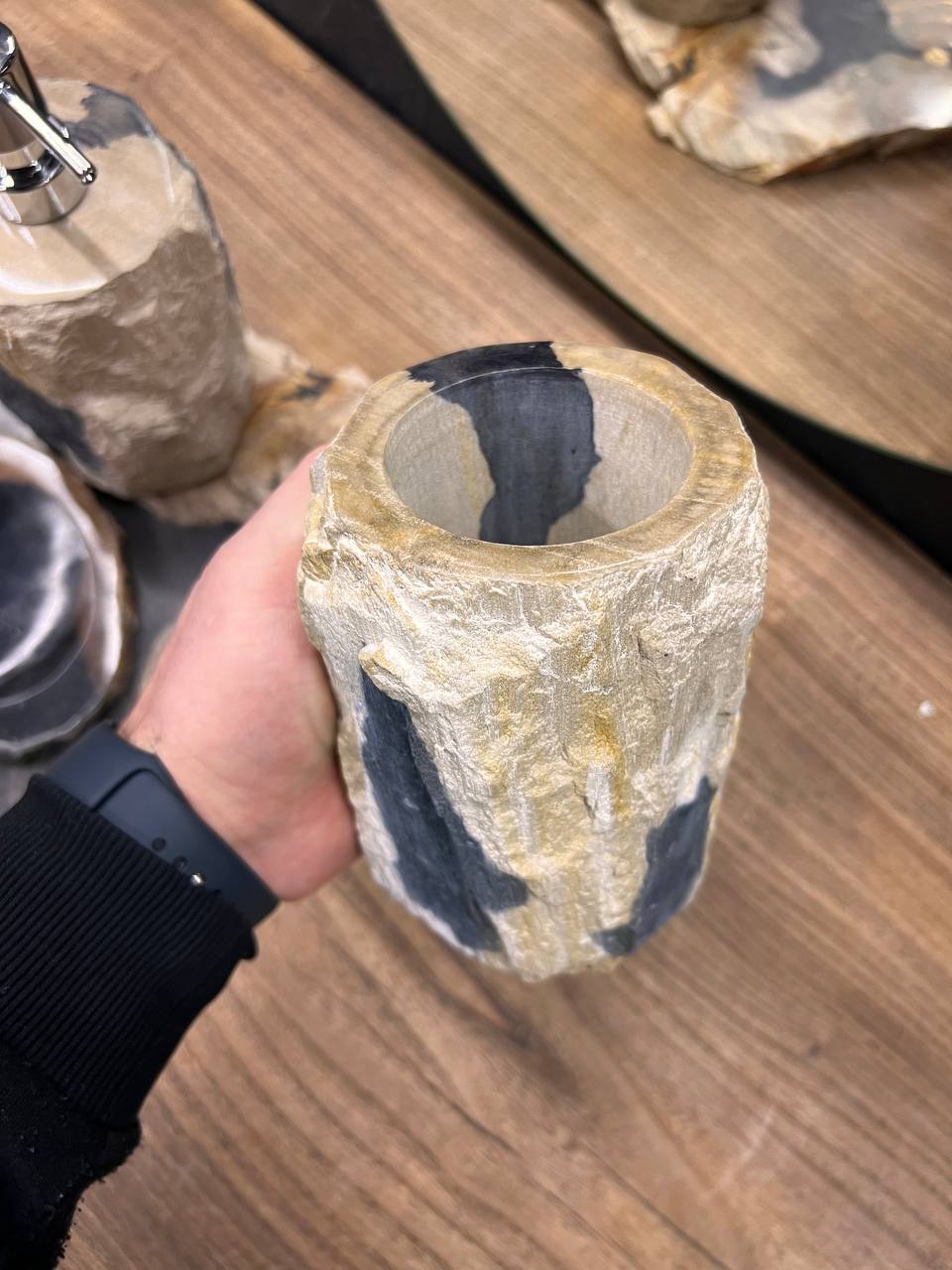 Раковины и аксессуары из окаменелого дерева 5