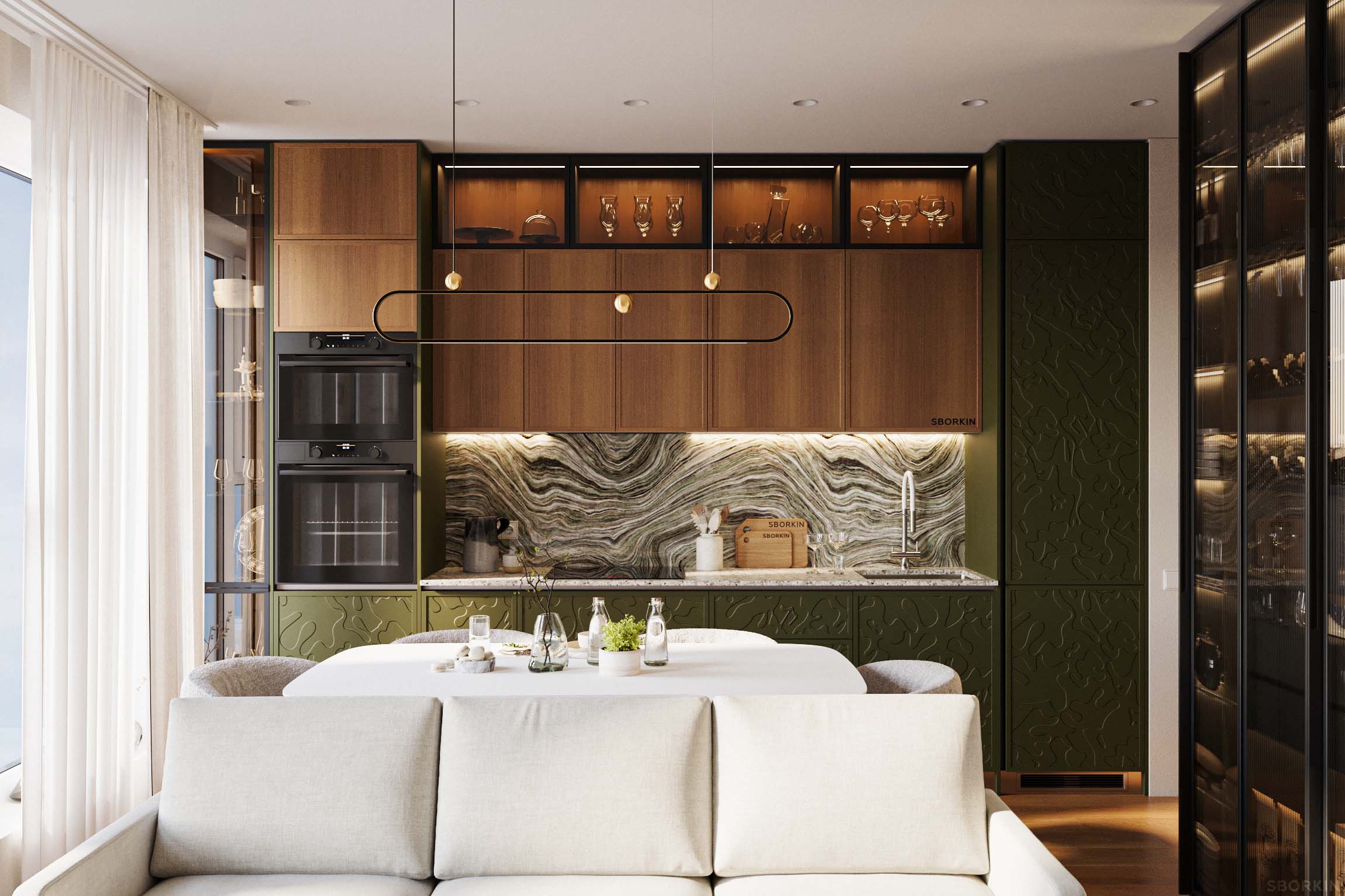 Кухня К0169 Оливковая Роща