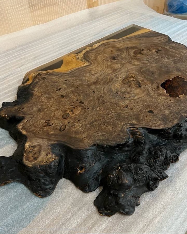 Столешница под кофемашину с обожженным краем 3